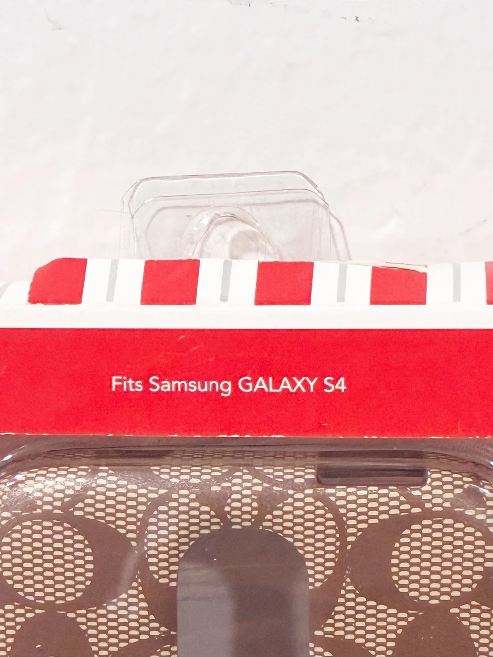 Coach Brown Signature C Samsung Galaxy S4 Hard Shell Case NEW